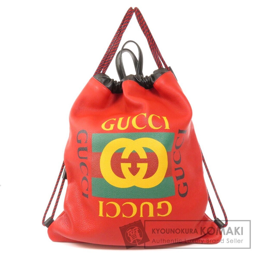 Gucci Drawstring Backpack Leather - image 1